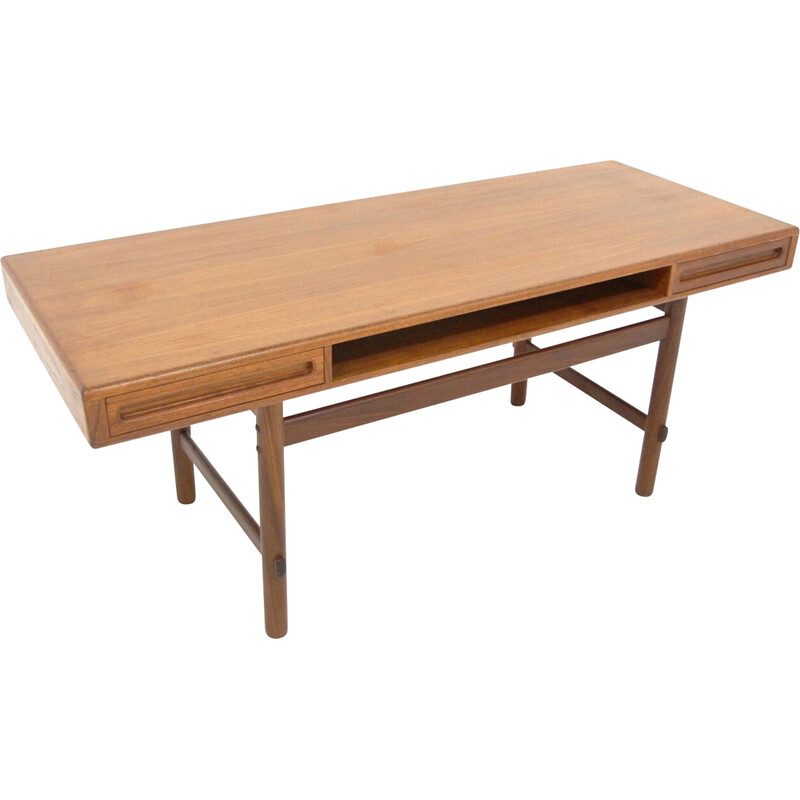 Scandinavische vintage teakhouten salontafel, Zweden 1960