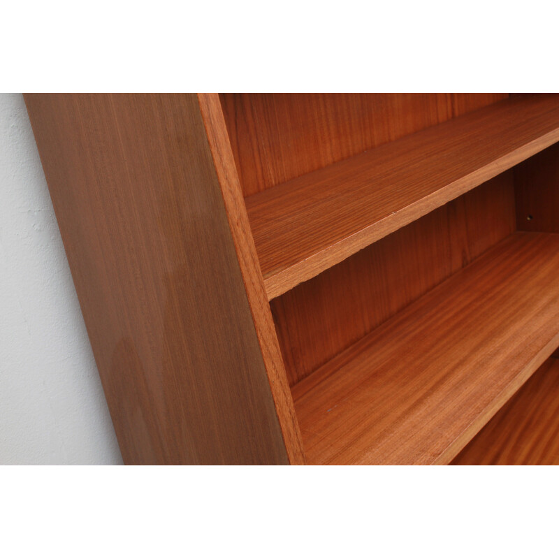 Vintage wood bookcase, 1950s