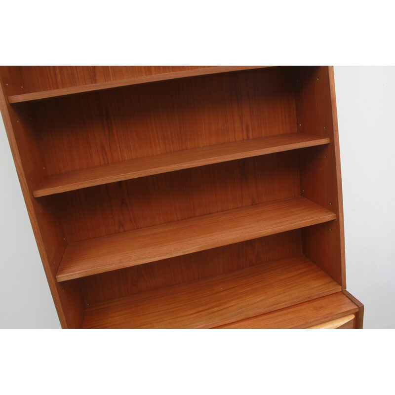 Vintage wood bookcase, 1950s