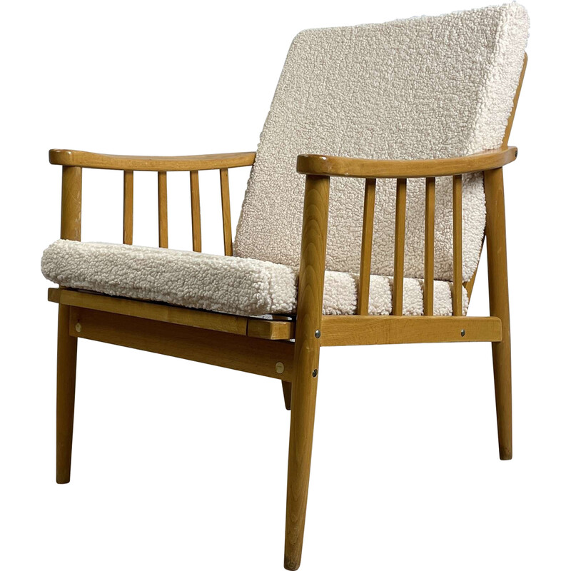 Vintage oak armchair, 1970