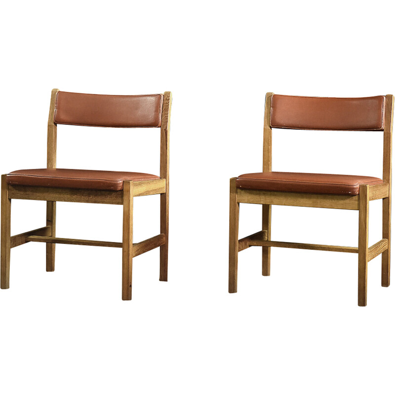 Paar Scandinavische vintage fauteuils model 3241 van Børge Mogensen voor Fredericia Stolefabrik, jaren 1960
