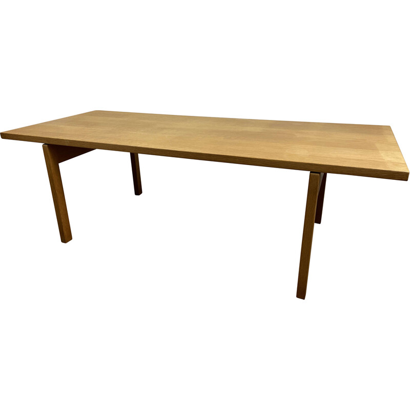 Scandinavian vintage oakwood coffee table model At-15 by Hans J. Wegner for Andreas Tuck, 1960