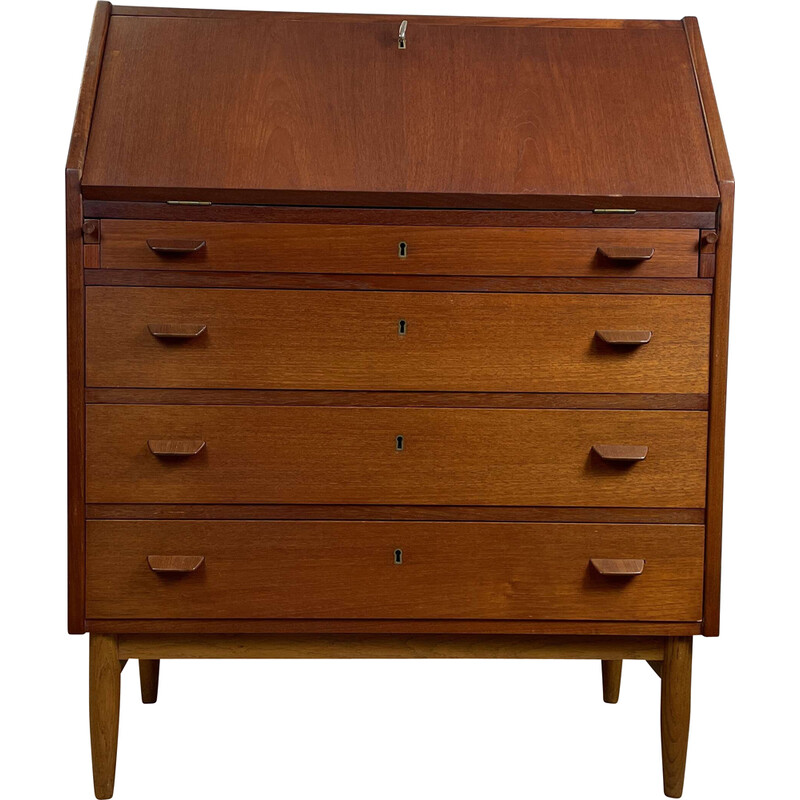 Scrivania vintage scandinava in teak, 1960