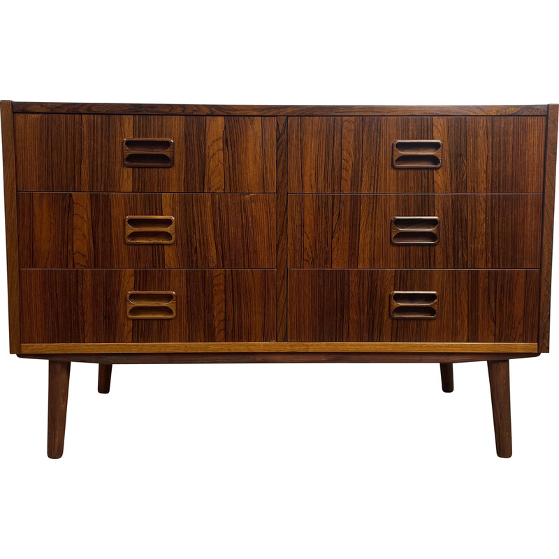 Scandinavian vintage rosewood chest of drawers, 1960