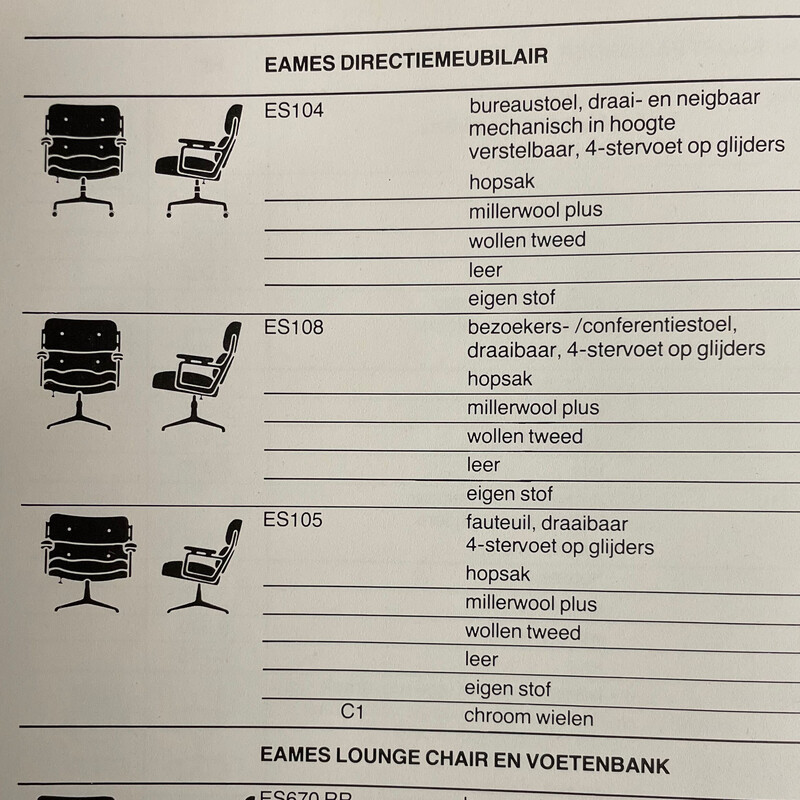 Fauteuil Lobby vintage Es 108 de Charles et Ray Eames pour Vitra, 2000