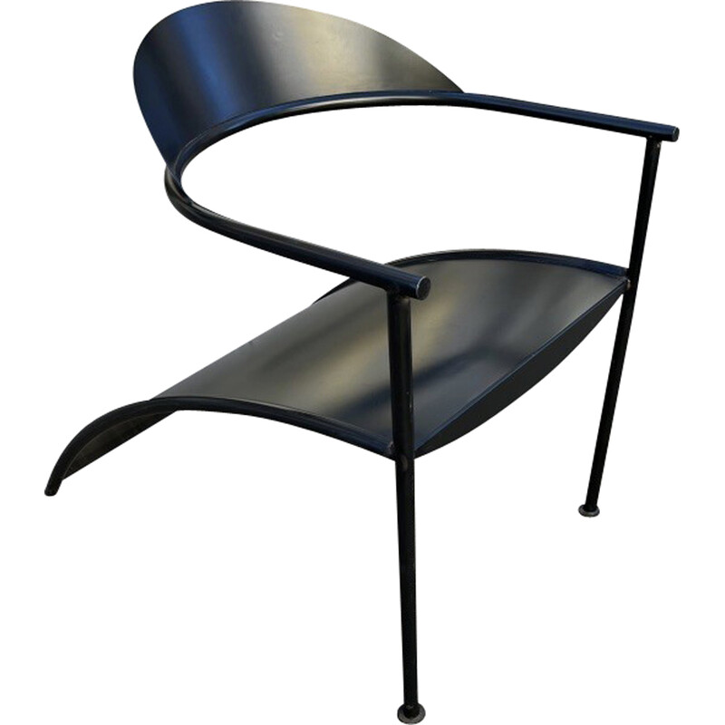 Vintage Pat Conley 2 steel armchair by Philippe Starck, 1980s