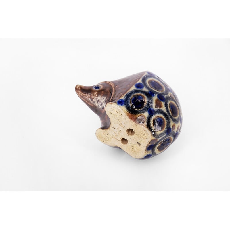 Vintage German ceramic Hedgehog sculpture by Elfriede Balzar-Kopp for Westerwald, 1950s