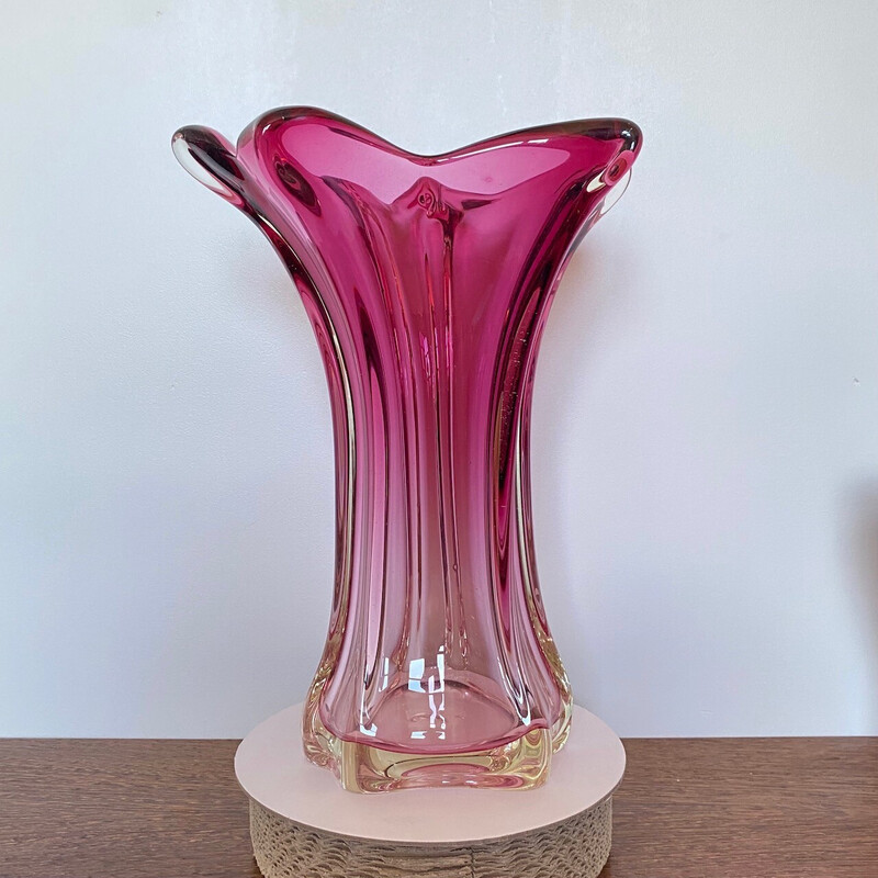 Altrosa Vase von Fratelli Toso
