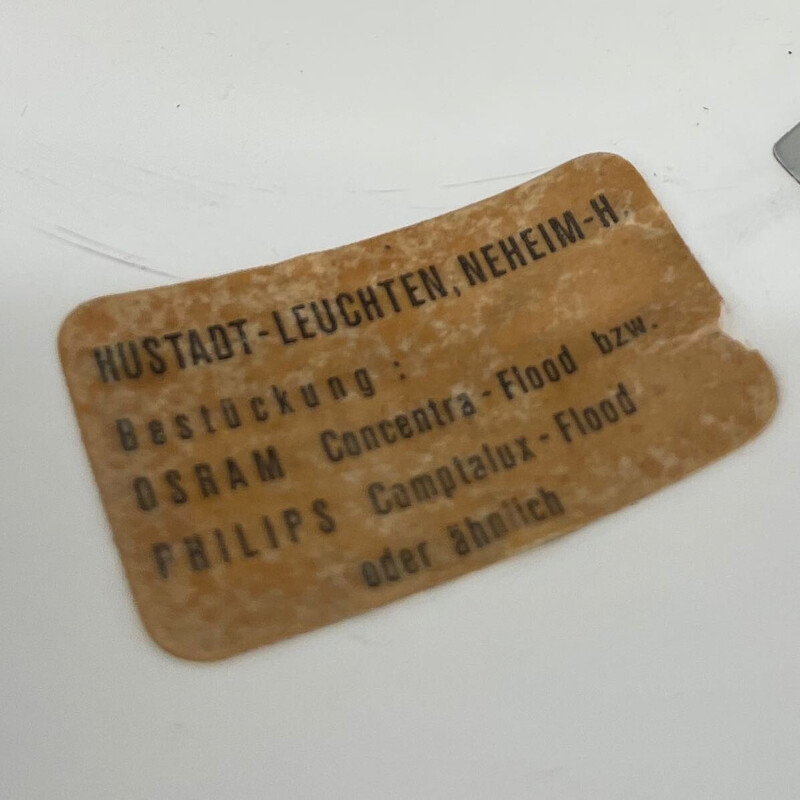 Lámpara de sobremesa vintage en metal cromado de Hustadt Leuchten, años 70