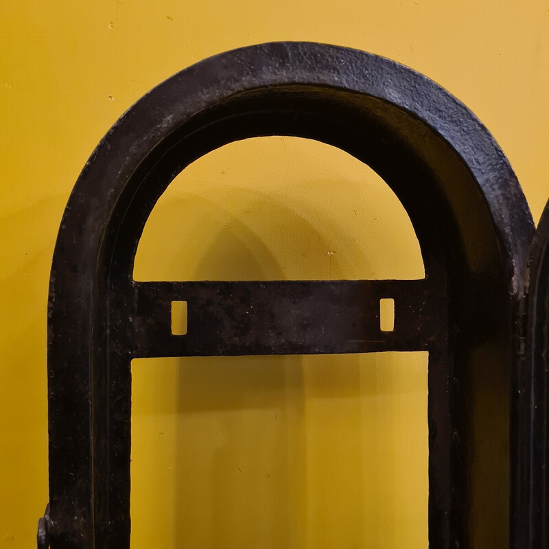 Candeeiro de parede de ferro forjado Vintage, França 1600s