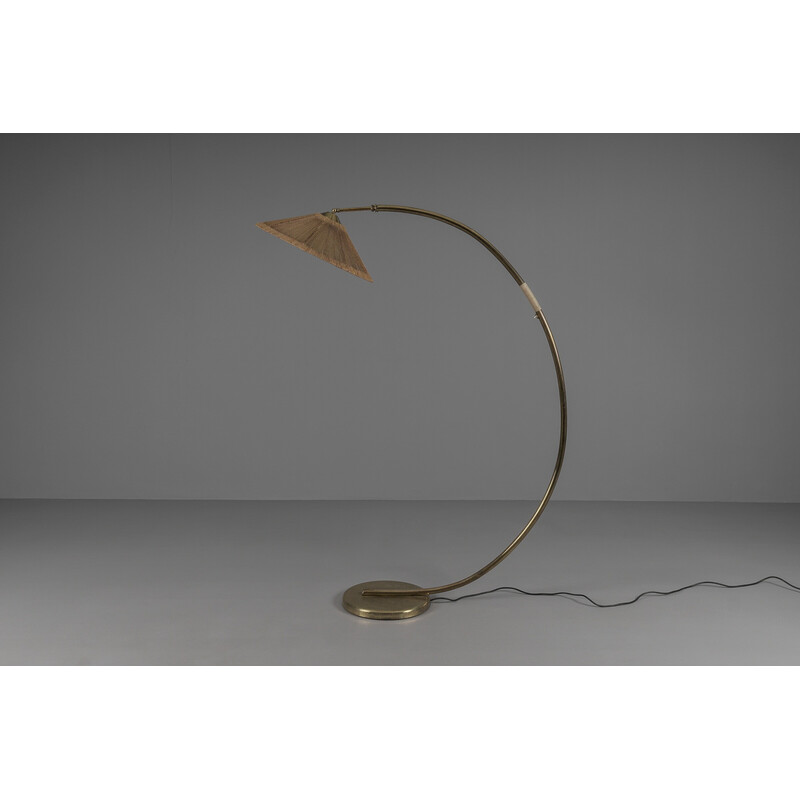 Vintage Bogenlampe floor lamp, Austria 1950s