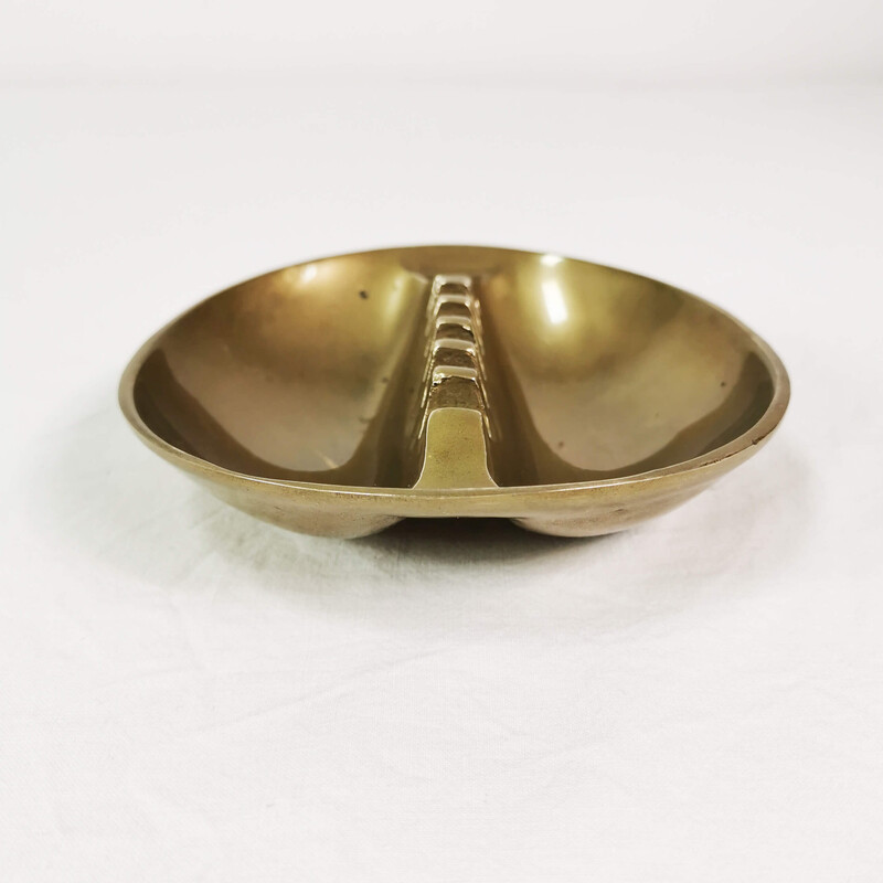 Vintage brass ashtray, Norway 1960s