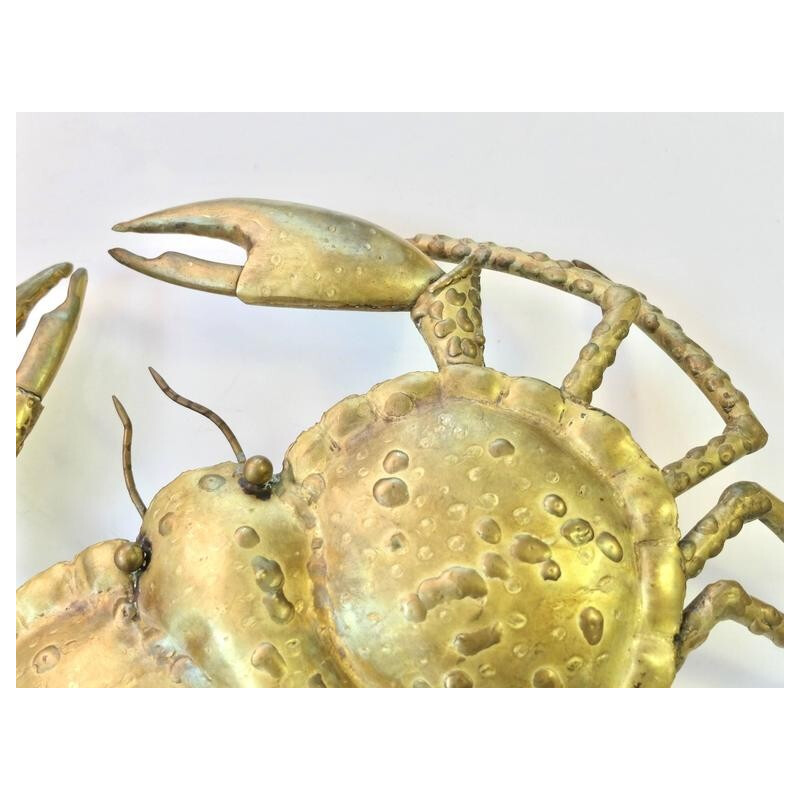 Pair of crab-shaped wall lamps by Mas Rossi - 1970s