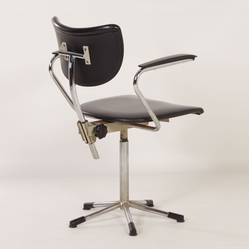 Cadeira de secretária Vintage por Toon de Wit para Gebr de Wit, década de 1960