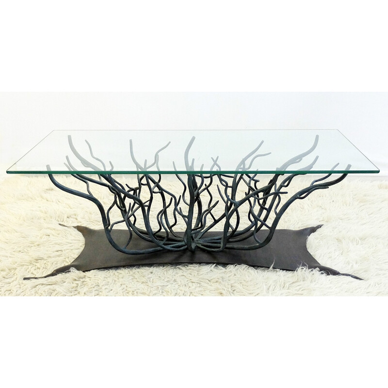 Wrought iron coffee table - 1970s