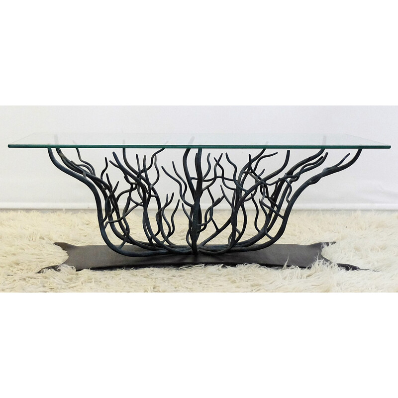 Wrought iron coffee table - 1970s