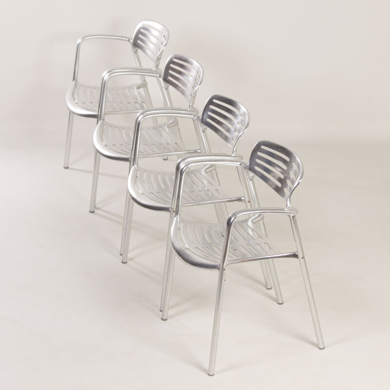 Ensemble de 6 chaises vintage Toledo de Jorge Pensi pour Amat-3, 1980