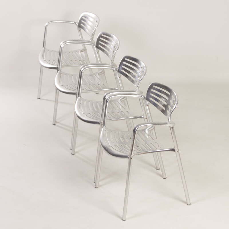 Set of 6 vintage Toledo chairs by Jorge Pensi for Amat-3, 1980s