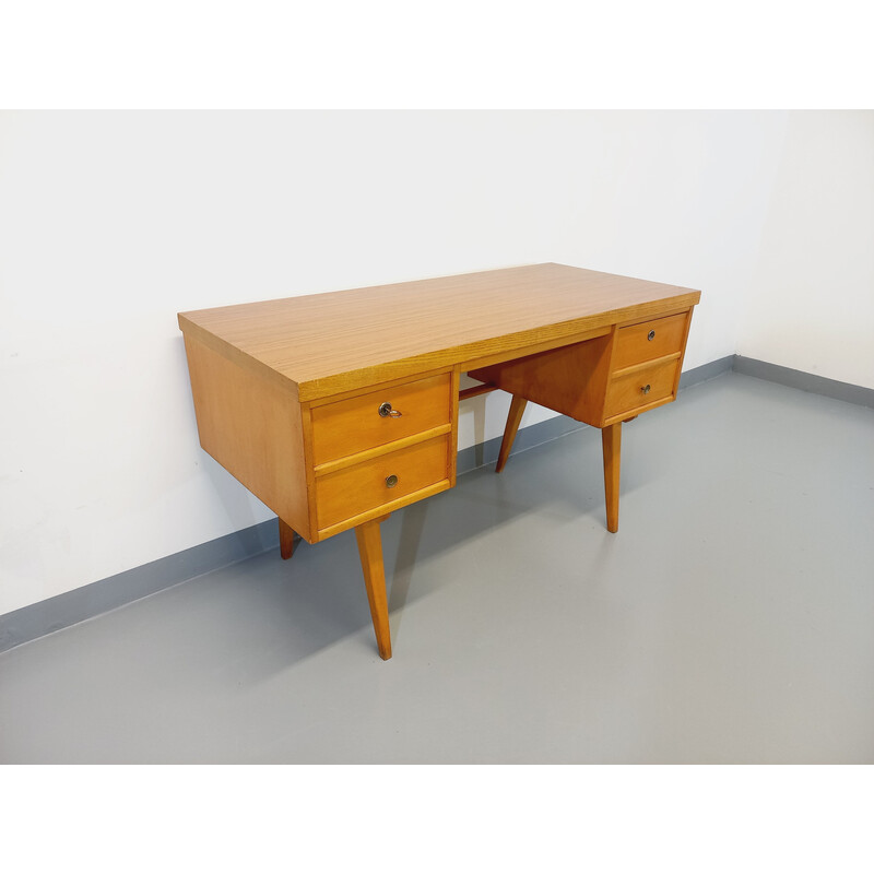 Vintage light wood desk by Ekawerk Horn Lippe, 1960