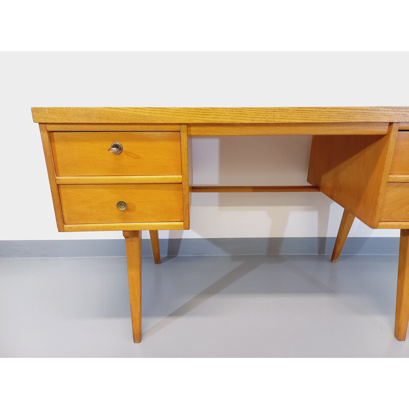 Vintage light wood desk by Ekawerk Horn Lippe, 1960