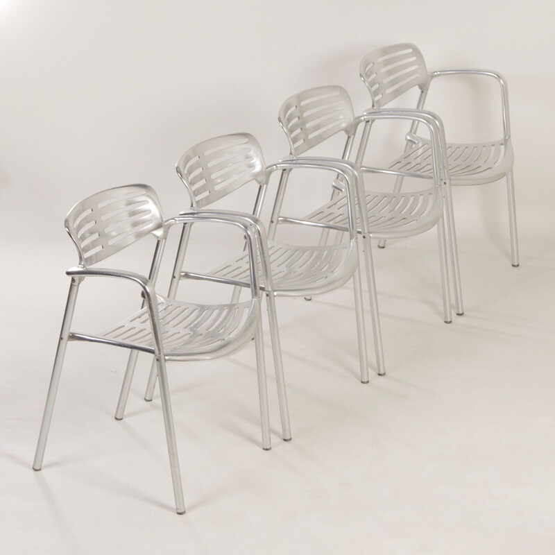 Ensemble de 6 chaises vintage Toledo de Jorge Pensi pour Amat-3, 1980