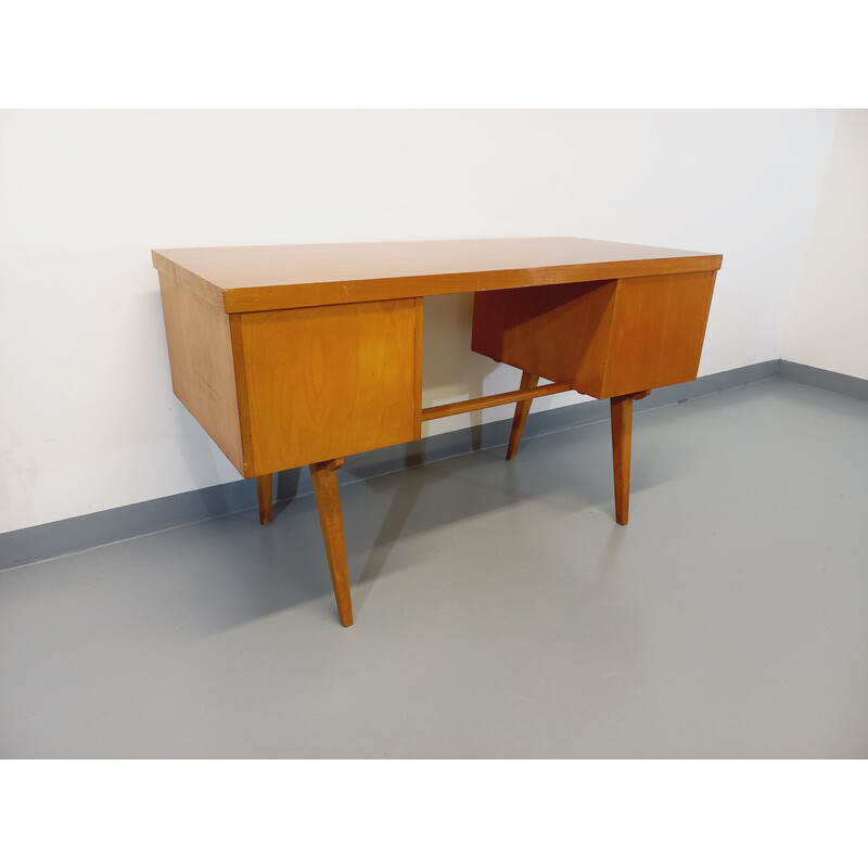 Vintage light wood desk by Ekawerk Horn Lippe, 1960
