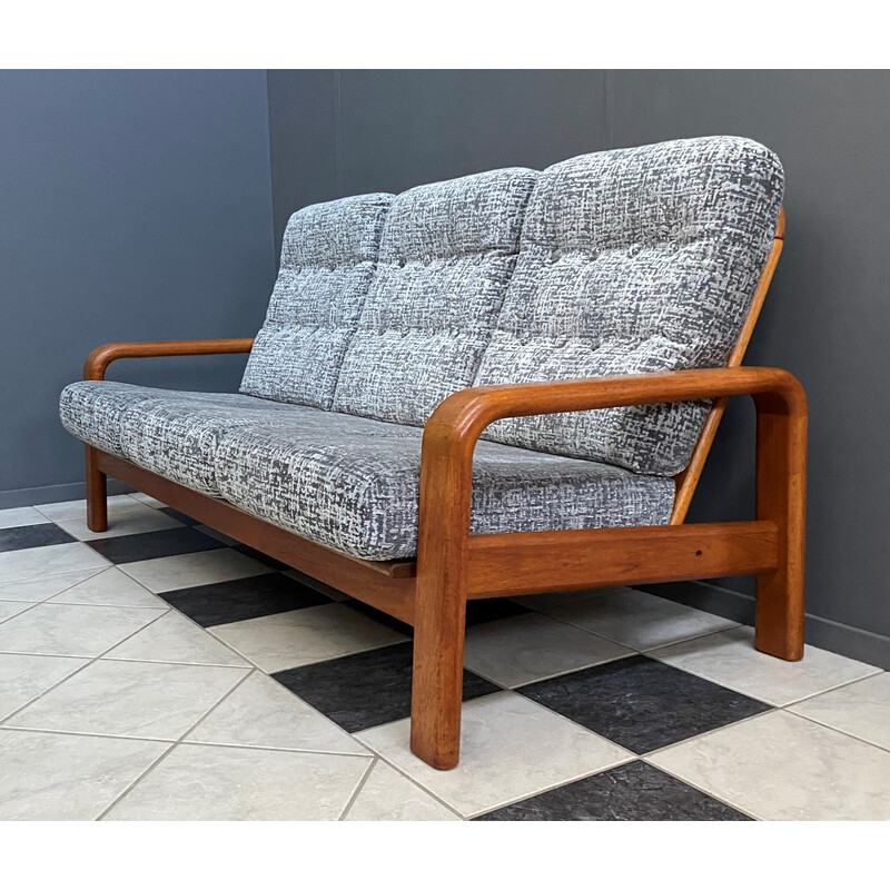 3 seat Teak sofa by S. Burchardt Nielsen Denmark