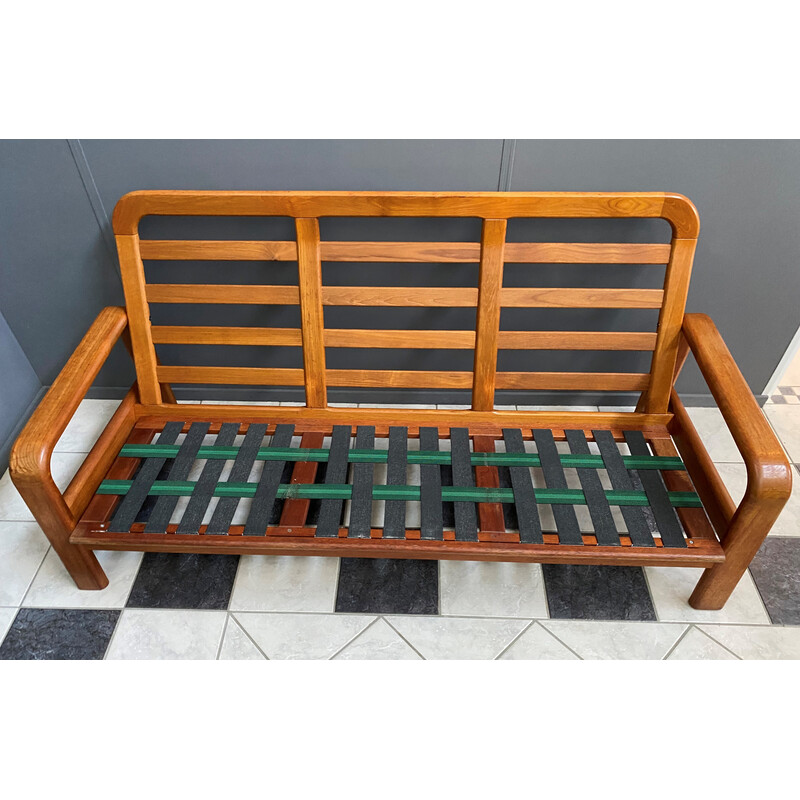 Vintage 3 seat teak sofa by S. Burchardt Nielsen, Denmark