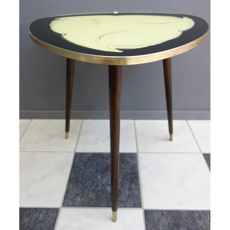 Table basse vintage en verre, 1960