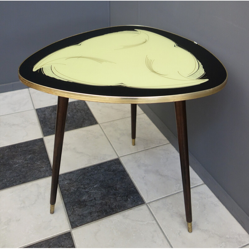 Table basse vintage en verre, 1960