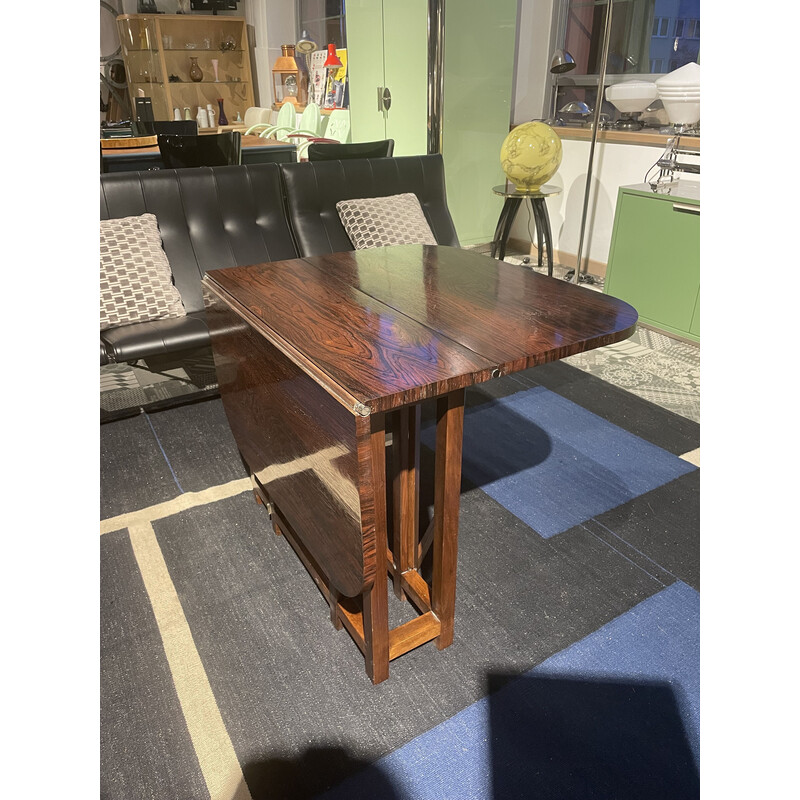 Mesa de centro plegable de madera vintage