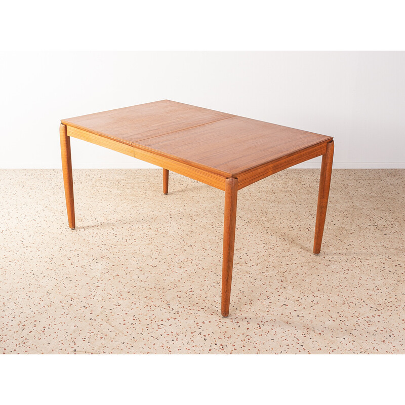 Vintage extendable teak table by H.W. Klein for Bramin, Denmark 1960s