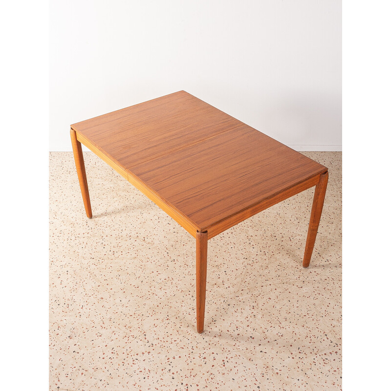 Table vintage à rallonge en teck par H.W. Klein pour Bramin, Danemark 1960