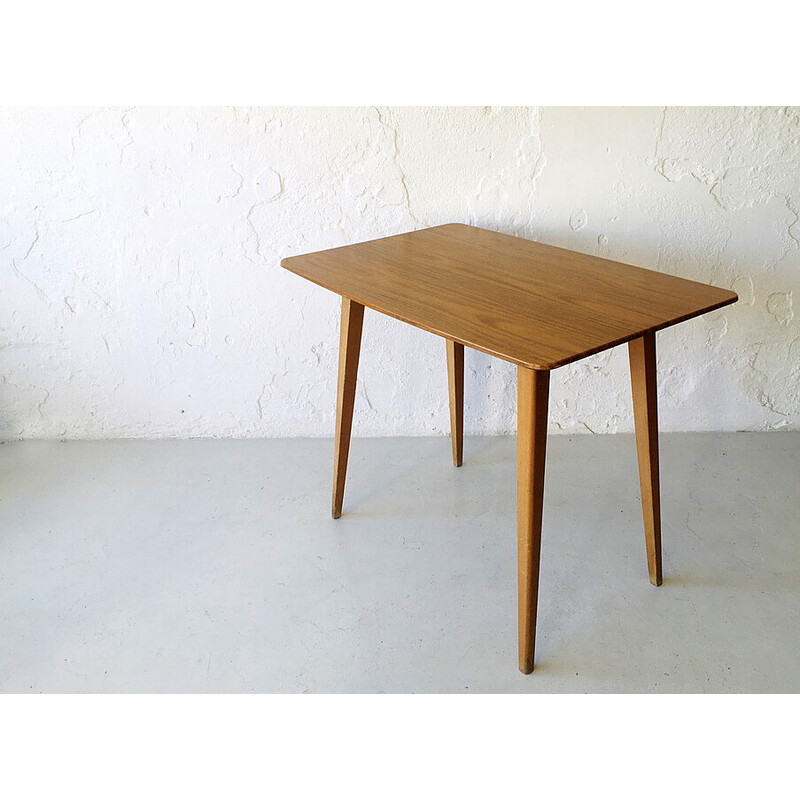 Vintage table in wood and formica, Denmark 1970s