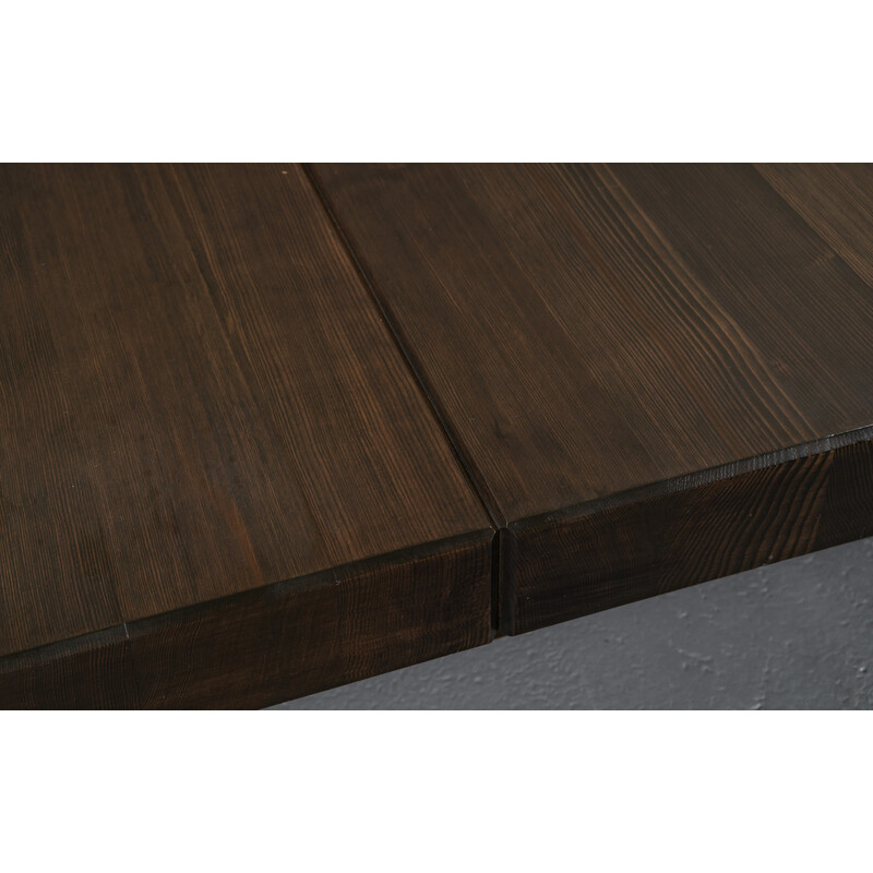 Mesa de café Vintage softwood, França 1960