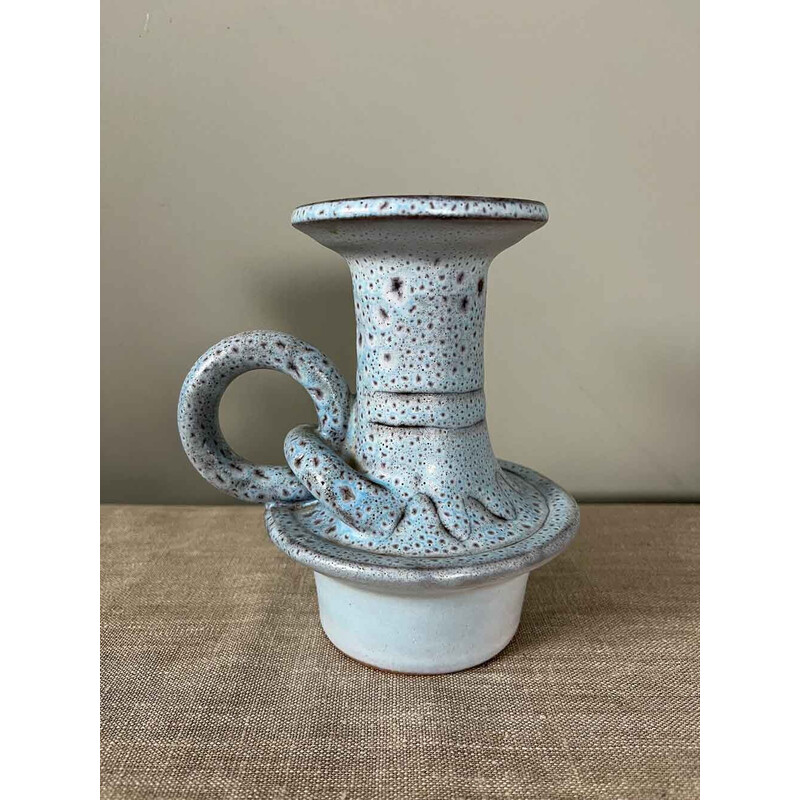 Vintage-Keramik-Kerzenhalter von Jean Austruy