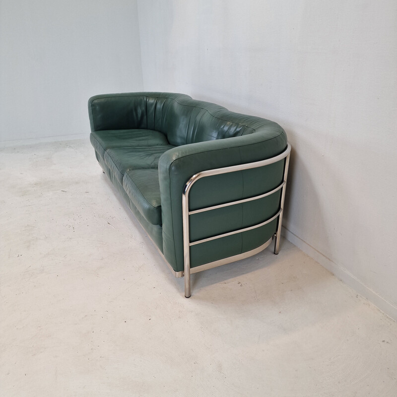 Vintage "Onda" sofa met fauteuil van De Pas, D'Urbino en Lomazzi voor Zanotta, Italië 1985.