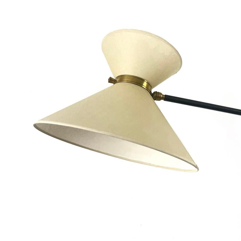 Vintage diabolo vloerlamp van René Mathieu voor R. Lunel, 1950