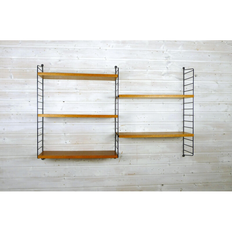 Teak shelves by Nisse Strinning for String Design AB - 1960s