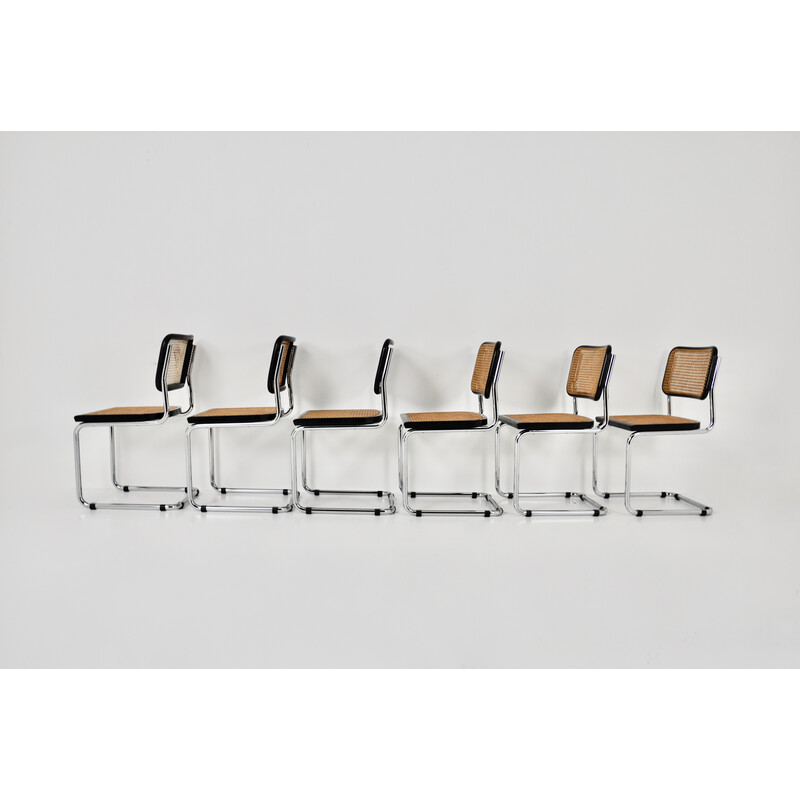 Lot de 6 chaises vintage par Marcel Breuer