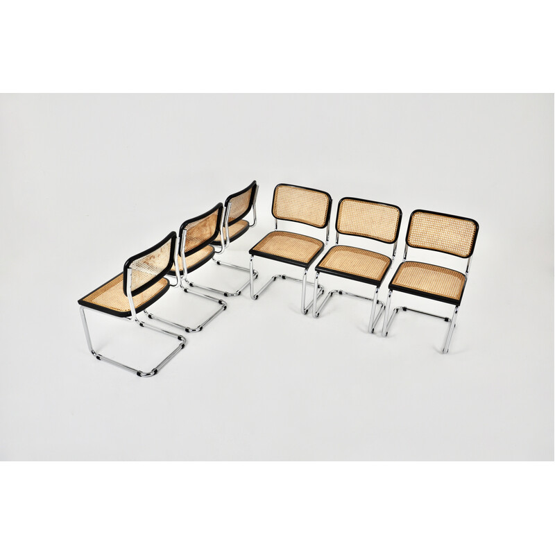 Lot de 6 chaises vintage par Marcel Breuer