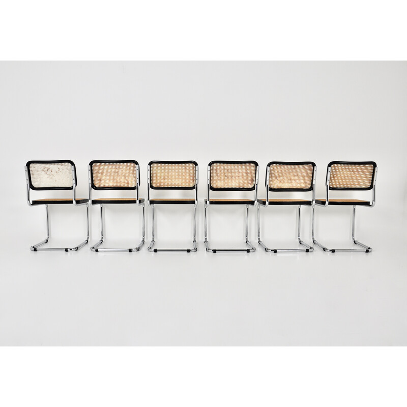 Conjunto de 6 cadeiras vintage de Marcel Breuer