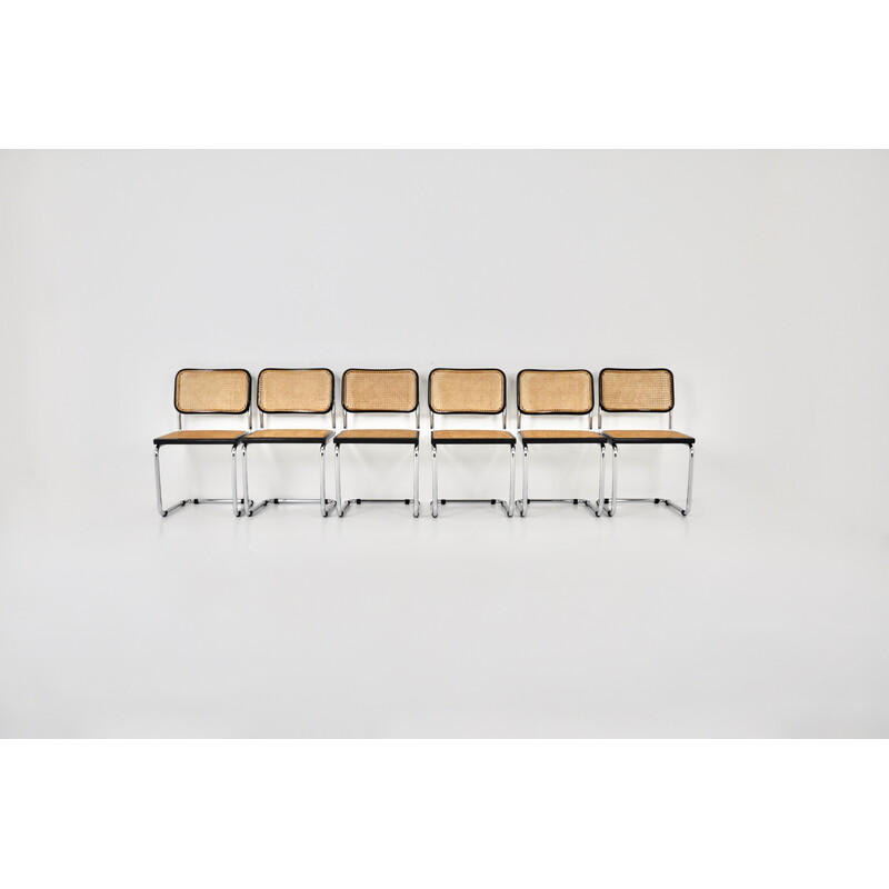 Set van 6 vintage stoelen van Marcel Breuer