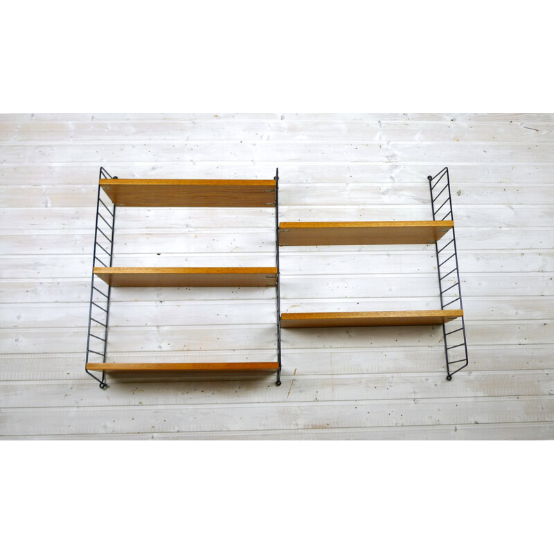 Teak shelves by Nisse Strinning for String Design AB - 1960s