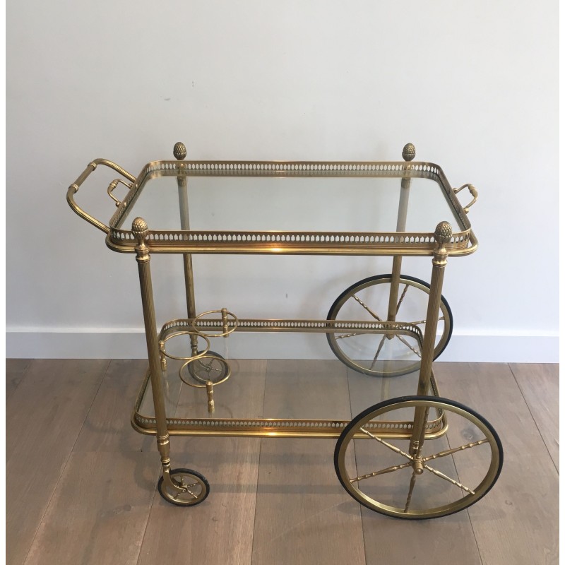 Vintage brass serving table by the House of Bagués, 1940