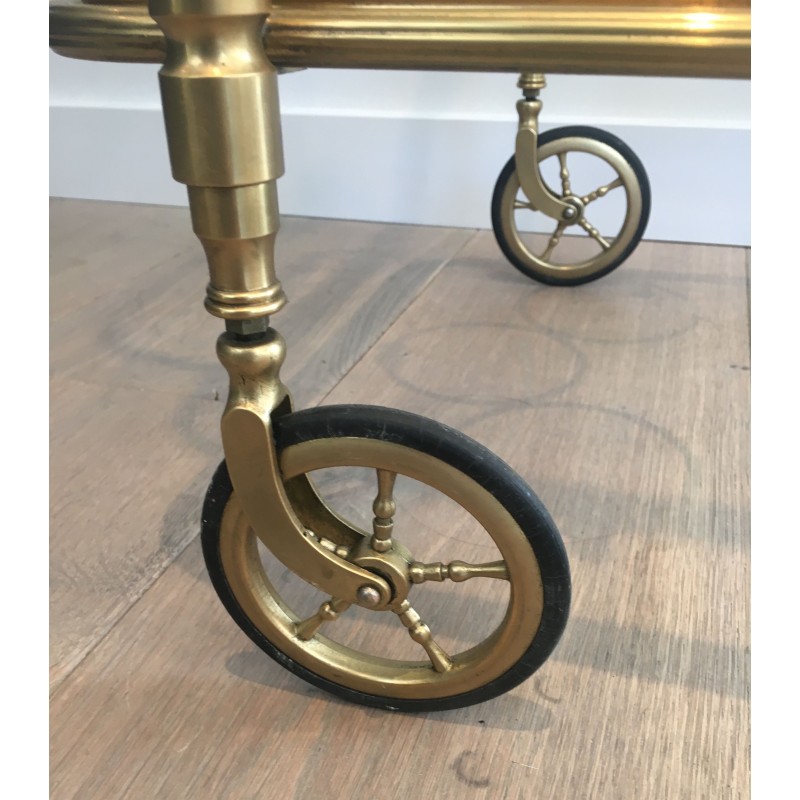 Vintage brass serving table by the House of Bagués, 1940