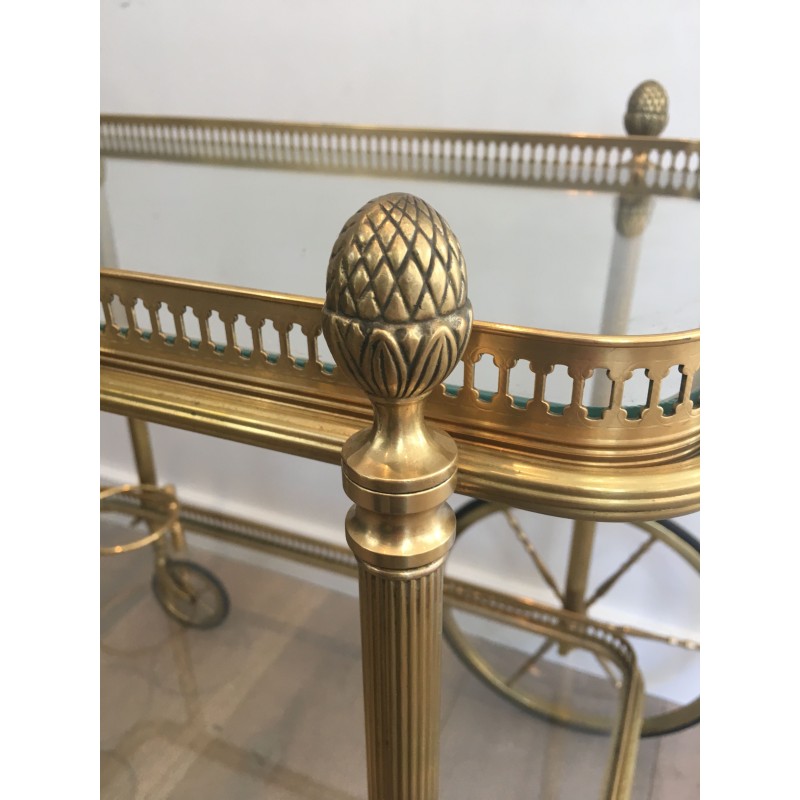 Vintage brass serving table by the House of Bagués, 1940