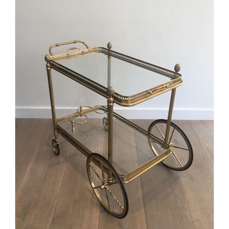 Vintage brass serving table by the House of Bagués, 1940