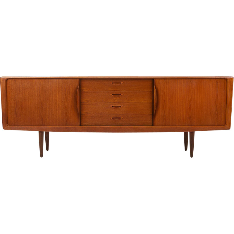 Credenza scandinava vintage in teak di Henry W. Klein per Bramin, Danimarca 1960