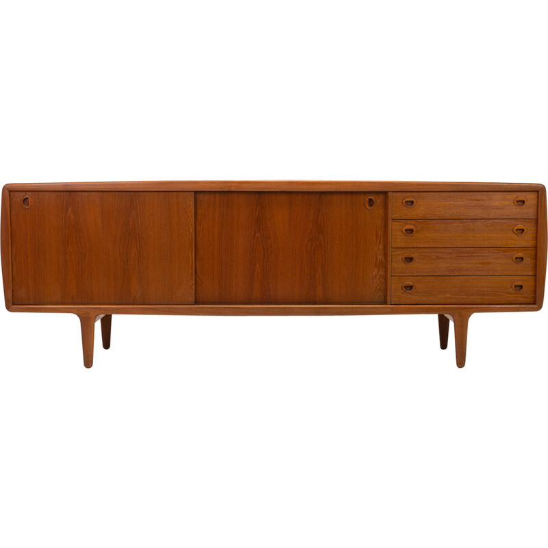 Credenza vintage scandinava in teak di H.P. Hansen, Danimarca 1960